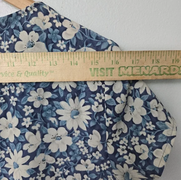 Vtg 90s JR BENTLEY Floral Midi Maxi Dress Sz 9/10 Cottagecore Prairie Homestead - Picture 11 of 12